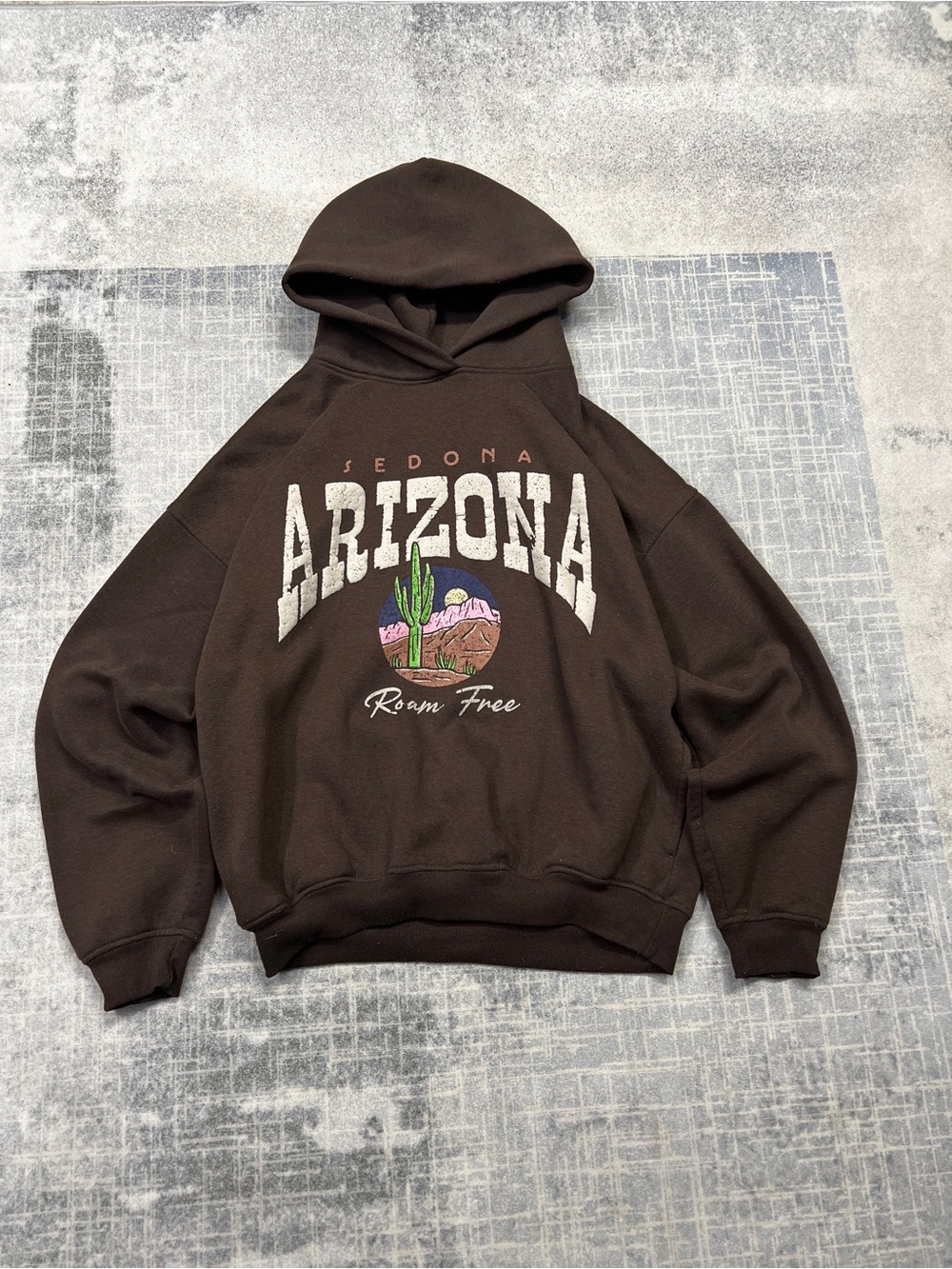 Unisex Boxy Arizona Graphic Hoodie